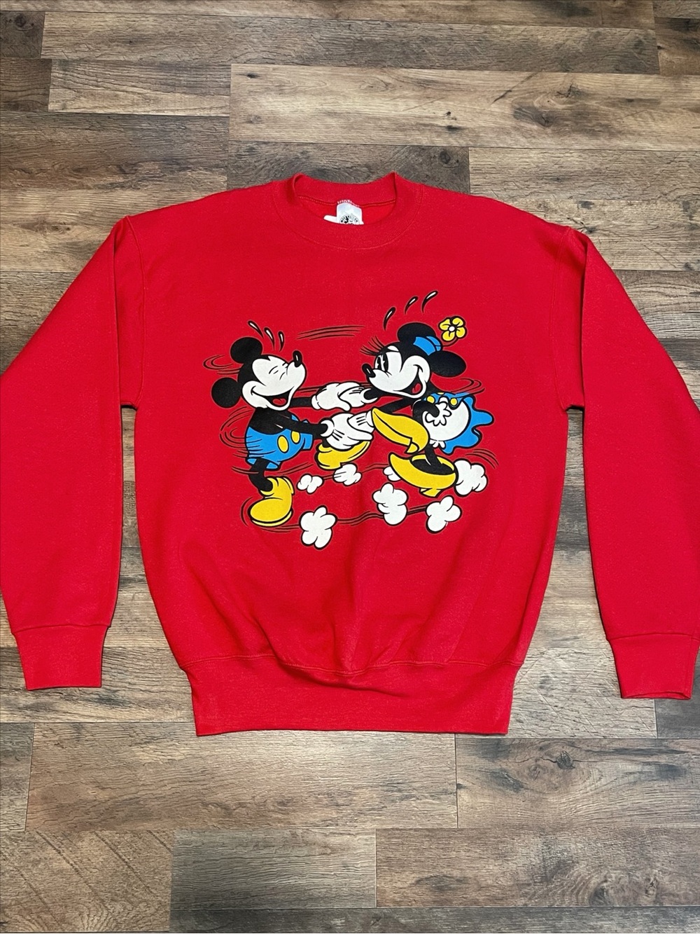 Vintage 90s | Deadstock Mickey & Co Screen Print Crewneck Sweatshirt